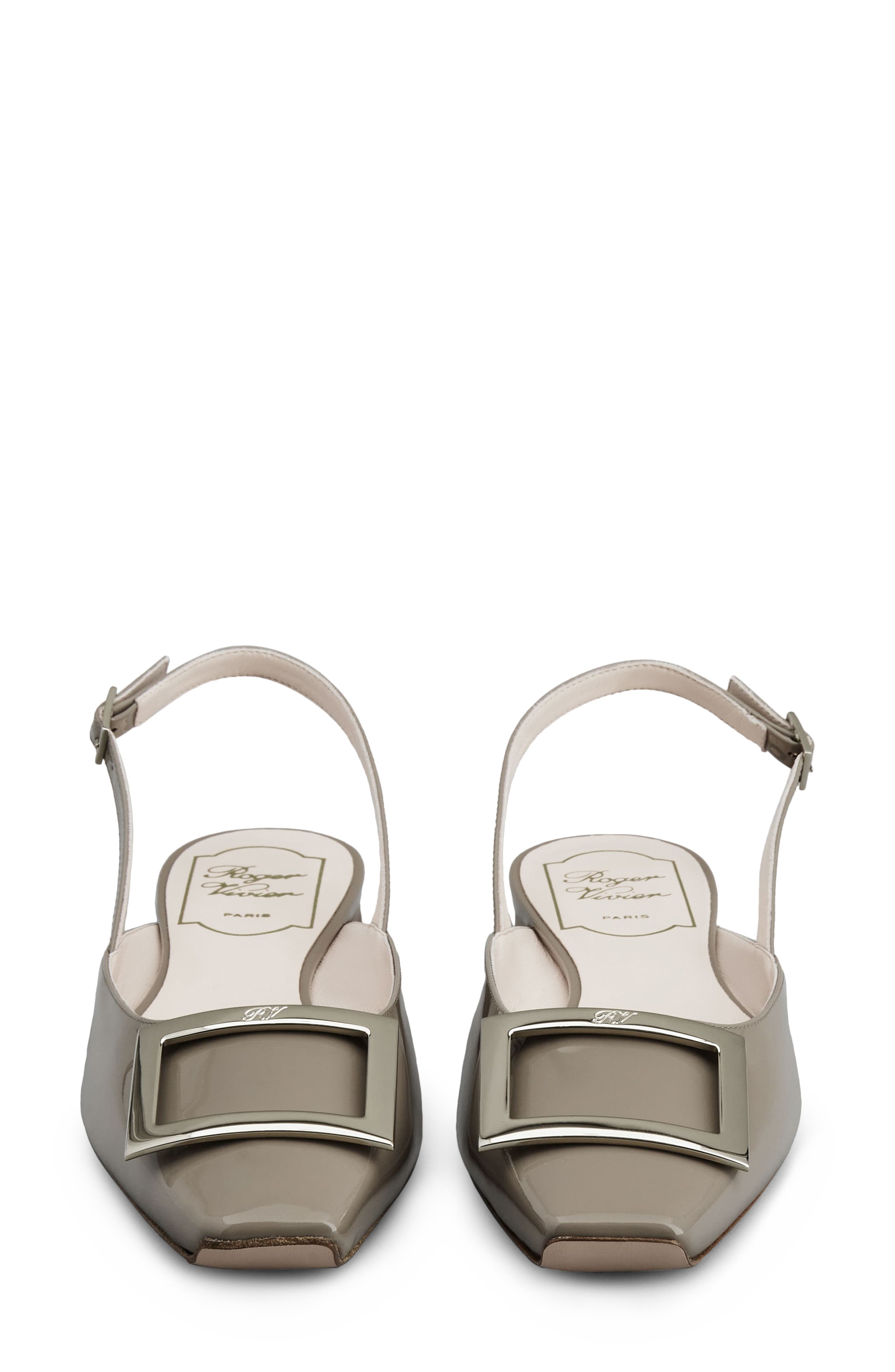 Roger Vivier Trompette Slingback Ballerina Flat, Alternate, color, 