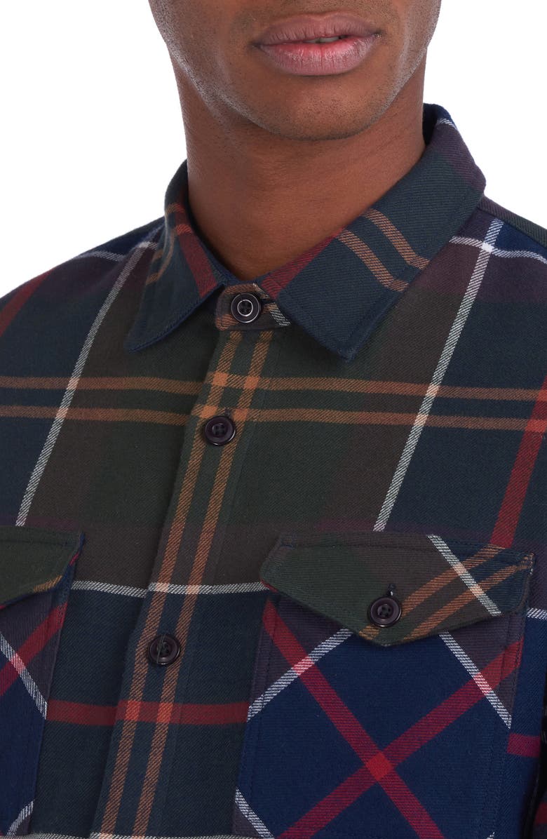 Barbour Cannich Regular Fit Plaid Cotton Button-Up Overshirt, Alternate, color, Classic Tartan