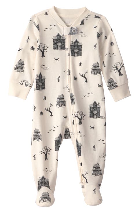 Print Organic Cotton One-Piece Pajamas