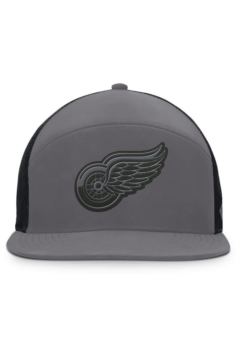 Men's Fanatics Charcoal Detroit Red Wings Fairweather Adjustable Hat, Alternate, color, Charcoal