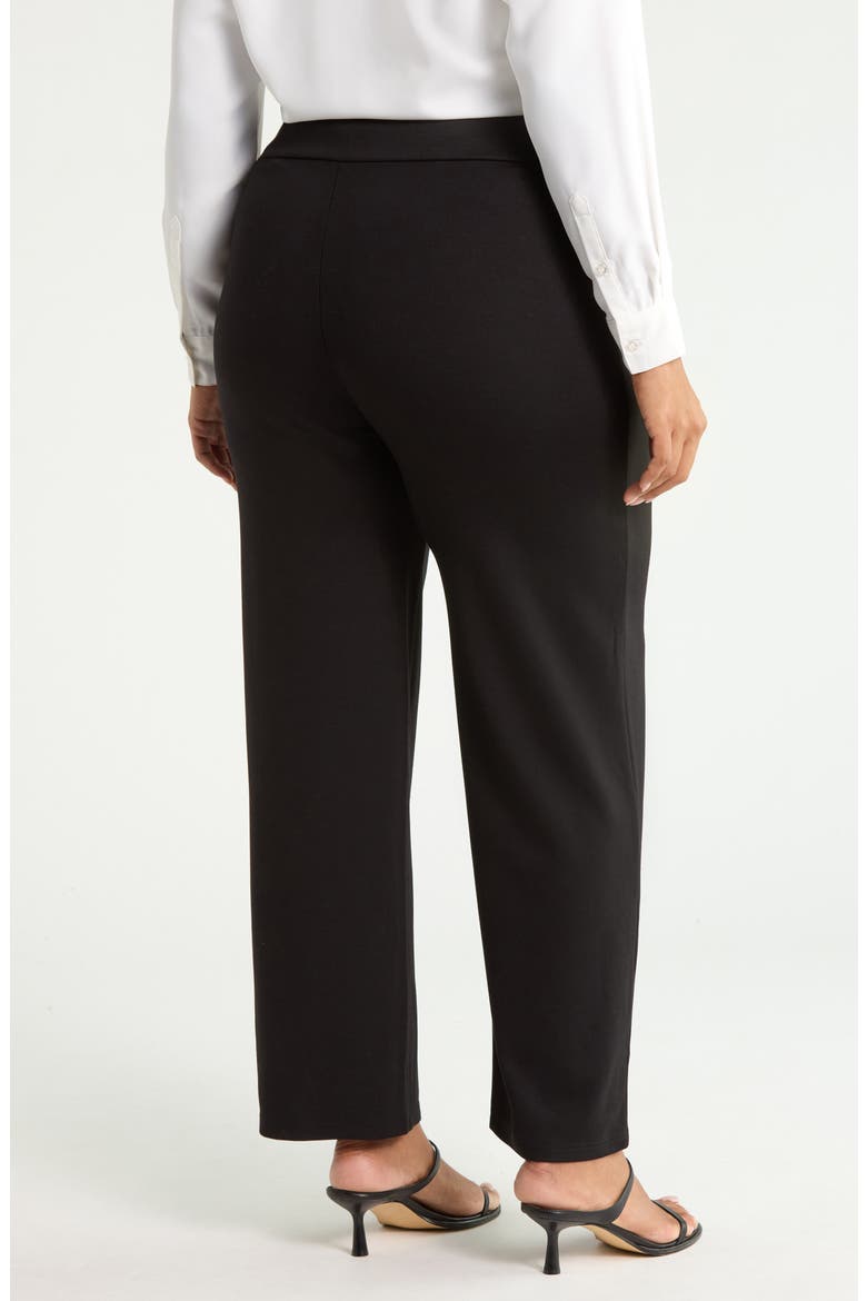 High Waist Pull-On Wide Waistband Trousers, Alternate, color, ANNE BLACK