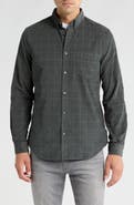 Ben Sherman Windowpane Long Sleeve Cotton Corduroy Button-Up Shirt