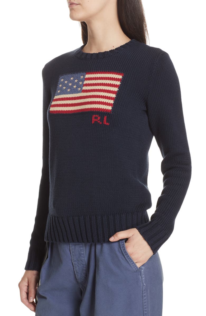 Polo Ralph Lauren Flag Sweater, Alternate, color, 