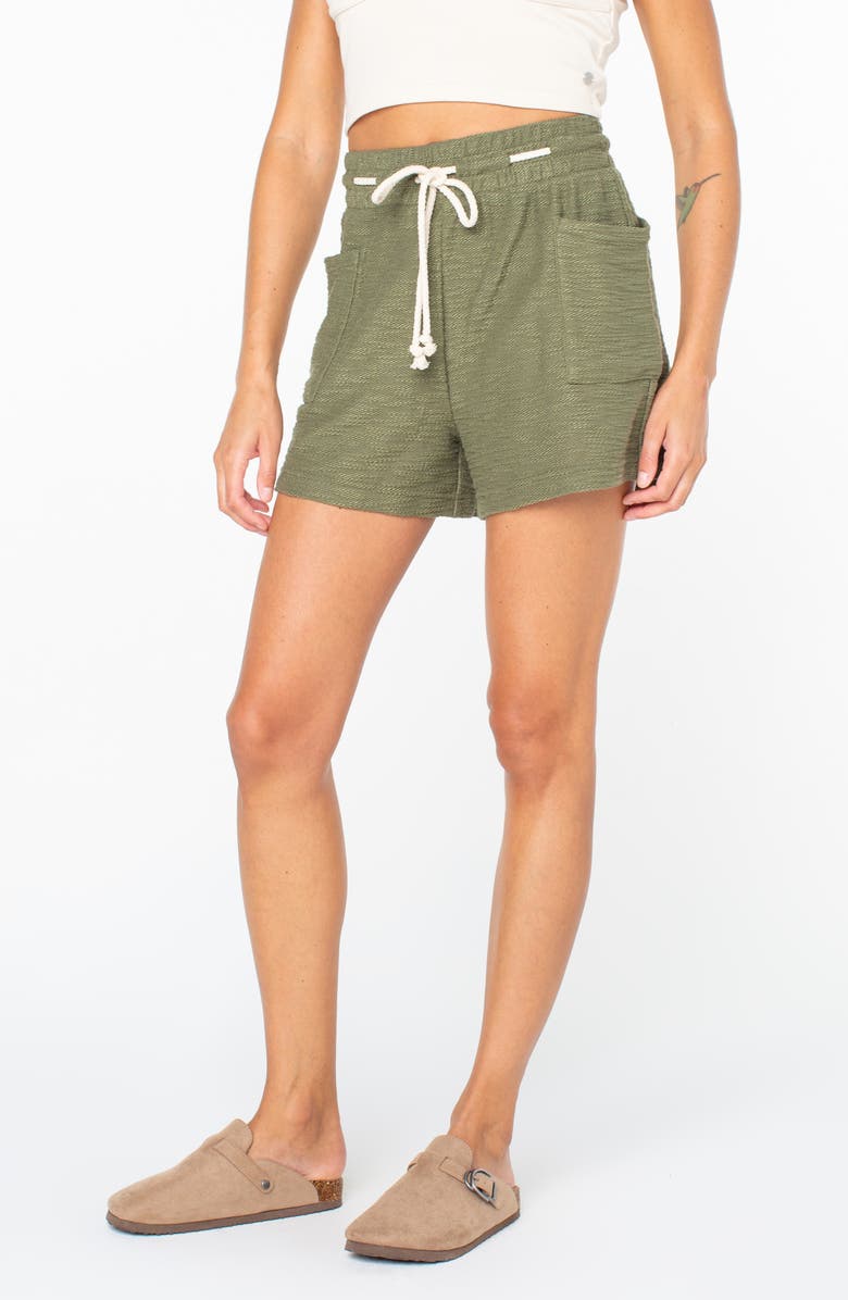 Roxy Sunny Coast Cotton Blend Shorts, Alternate, color, Four Leaf