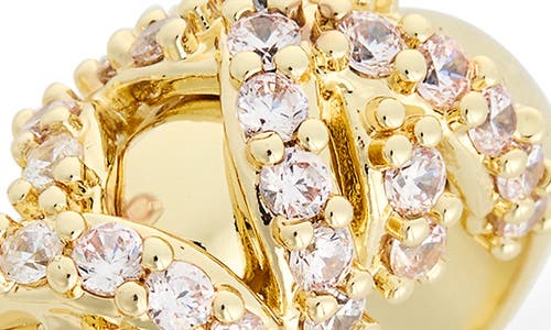 Covet Twisted Dome Ring In Gold
