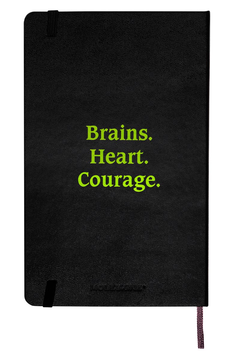 Moleskine Large Ruled Hardcover Wicked Notebook, Alternate, color, Black