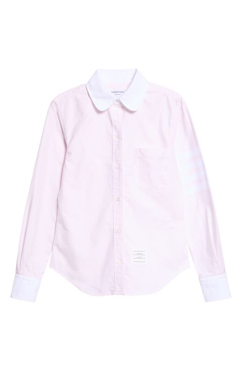 Classic Fit 4-Bar Cotton Oxford Button-Up Shirt