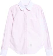 Thom Browne Classic Fit 4-Bar Cotton Oxford Button-Up Shirt