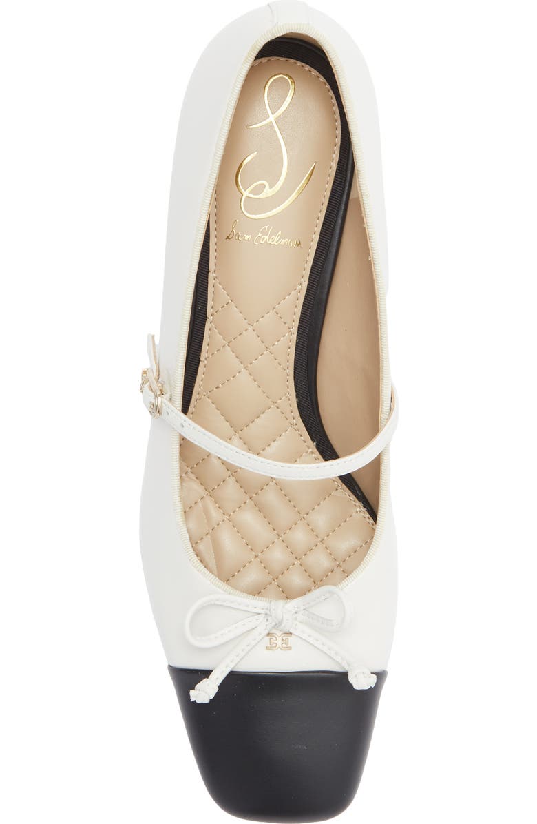 Sam Edelman Thora Mary Jane Pump, Alternate, color, White/ Black