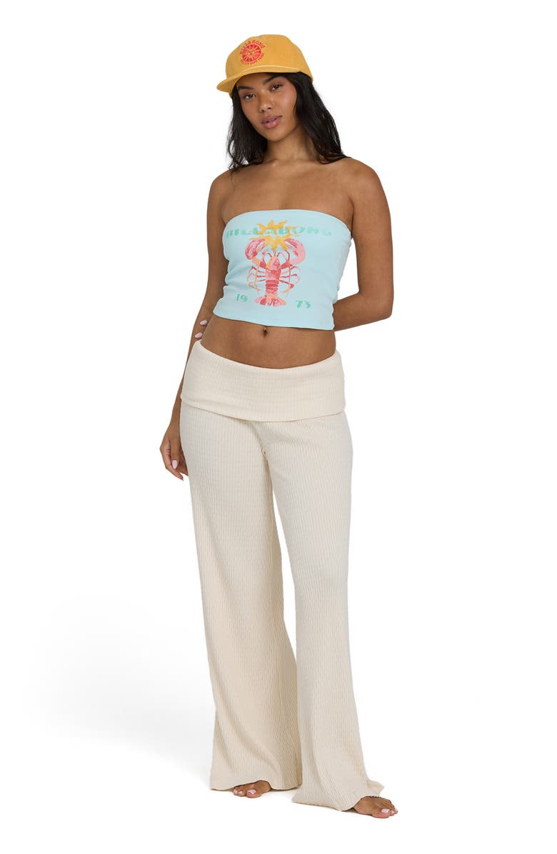 Billabong Cocoa Graphic Strapless Top, Alternate, color, Clearwater