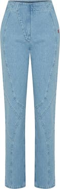 PCFG Cotton Stitch Detail Straight Denim