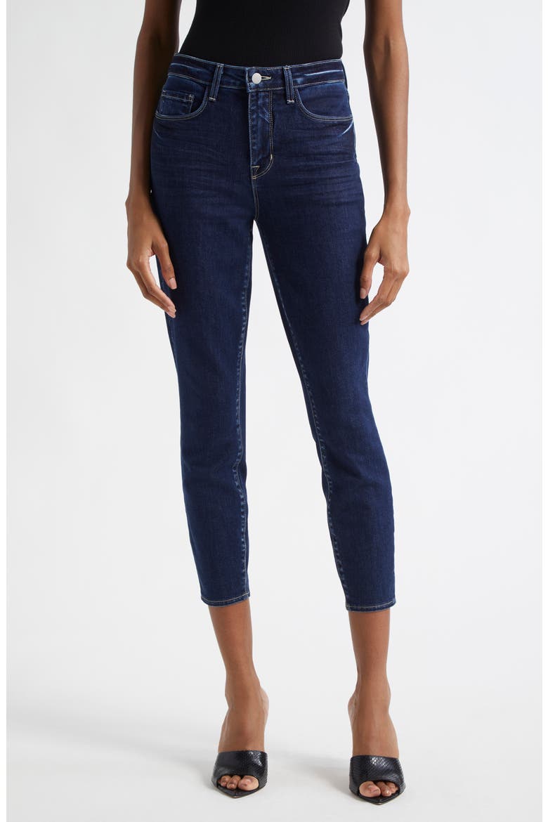 Margot High Waist Crop Skinny Jeans, Main, color, STANTON