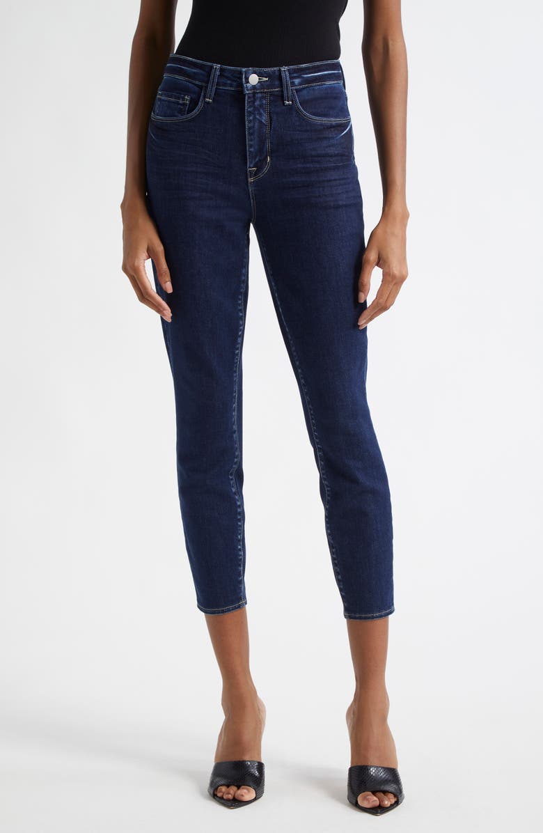 L'AGENCE Margot High Waist Crop Skinny Jeans, Main, color, Stanton