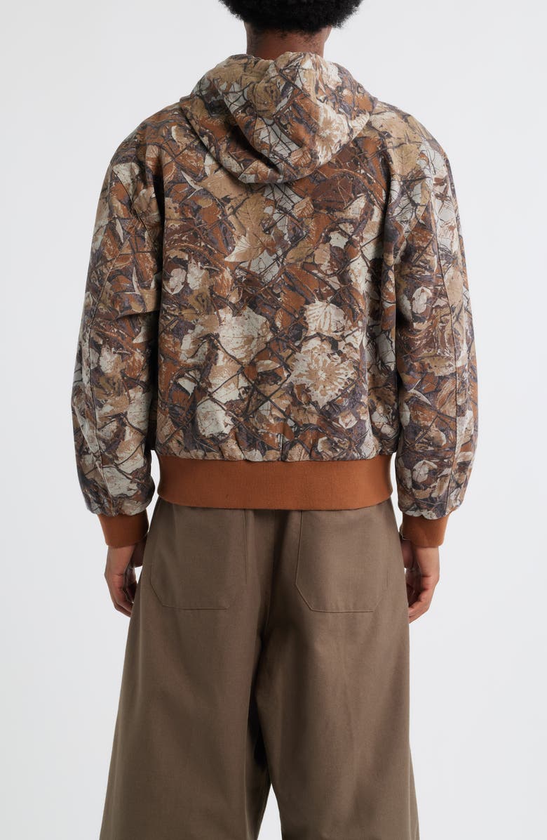 Obey Glen Forest Camo Hooded Jacket, Alternate, color, Fence Camo Multi
