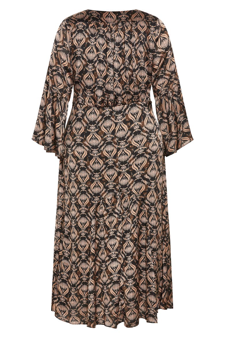 Remington Faux Wrap Maxi Dress, Alternate, color, BLACK PRINT