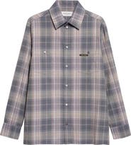 Golden Goose Persis Plaid Cotton Overshirt
