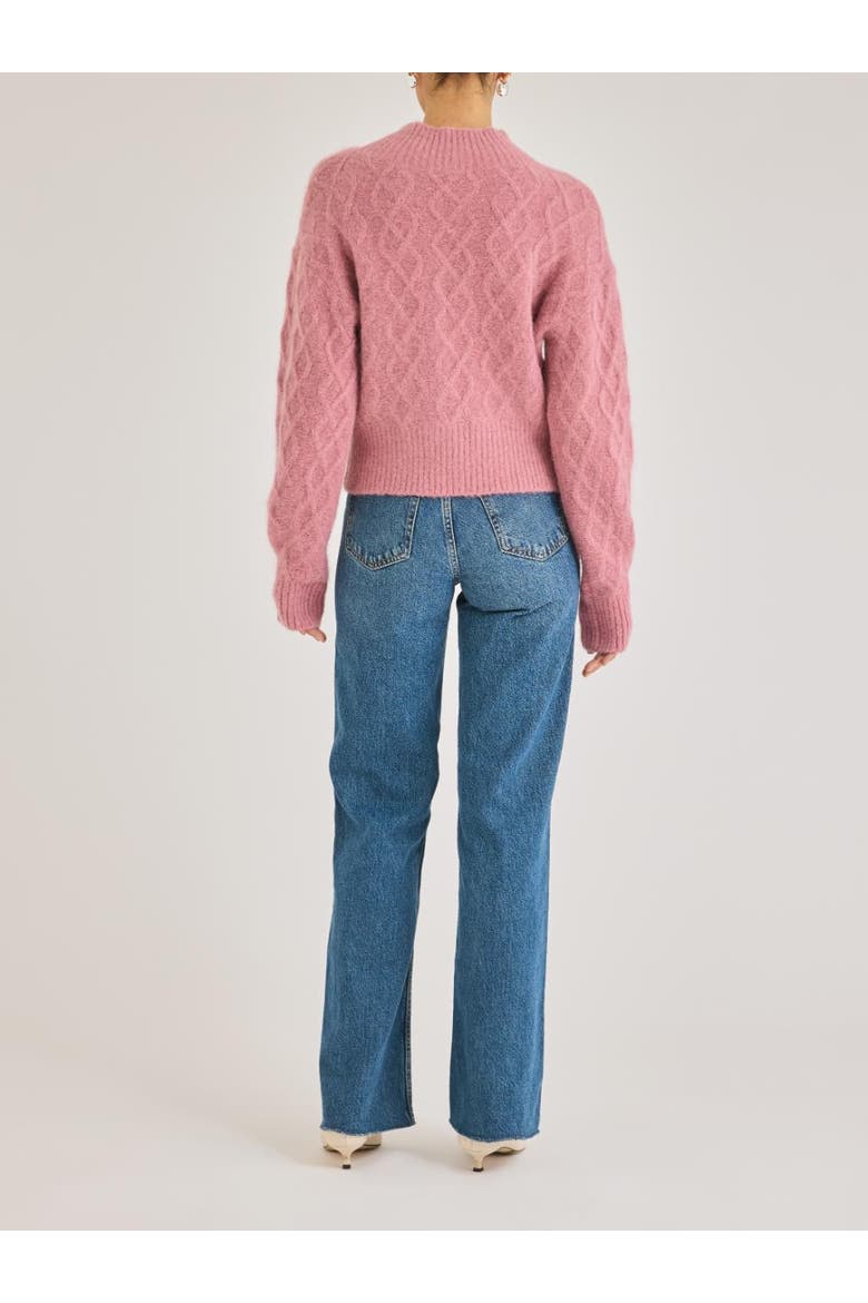 Yael Sweater, Alternate, color, FOXGLOVE