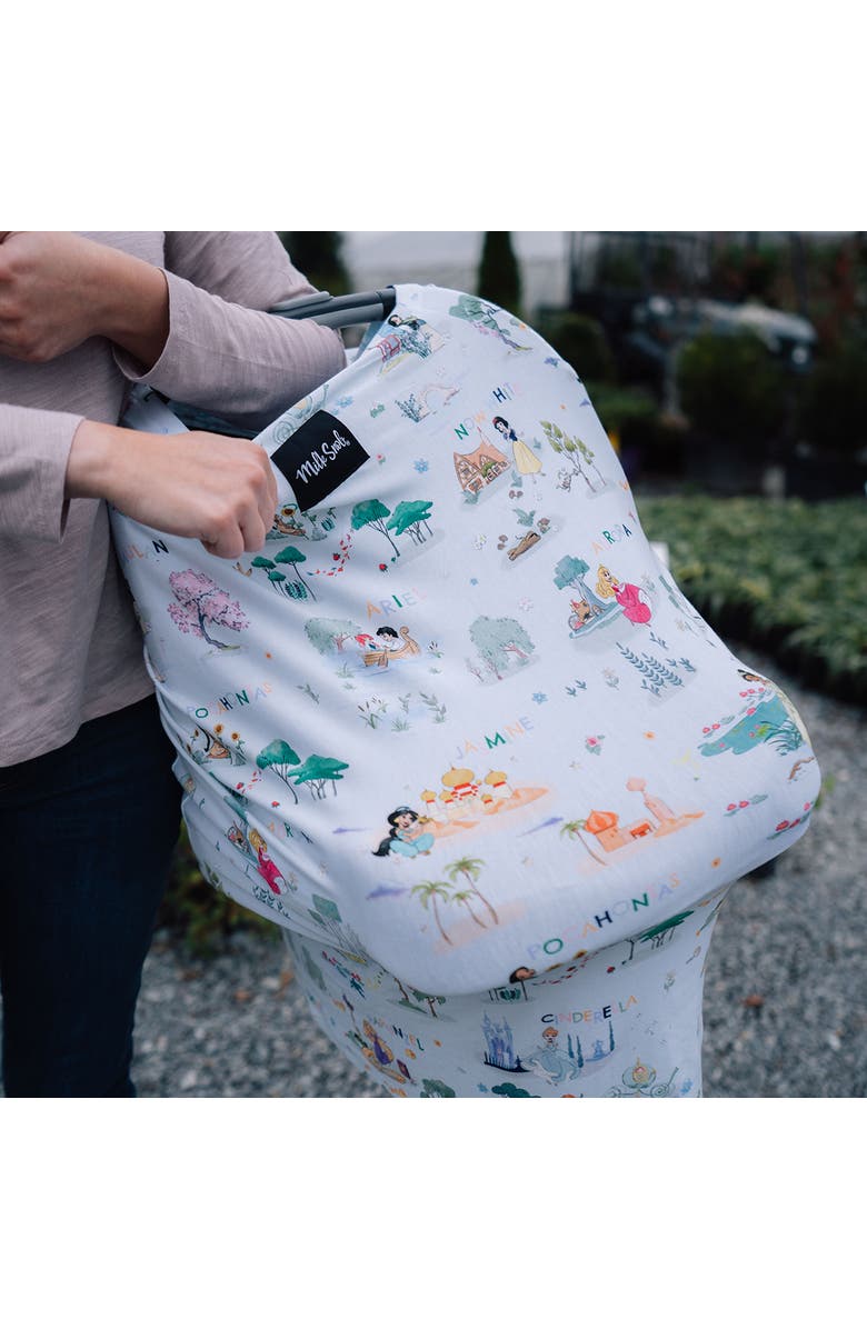 Milk Snob Disney 5-in-1 Nursing and Car Seat Cover, Alternate, color, Enchanted Kingdoms