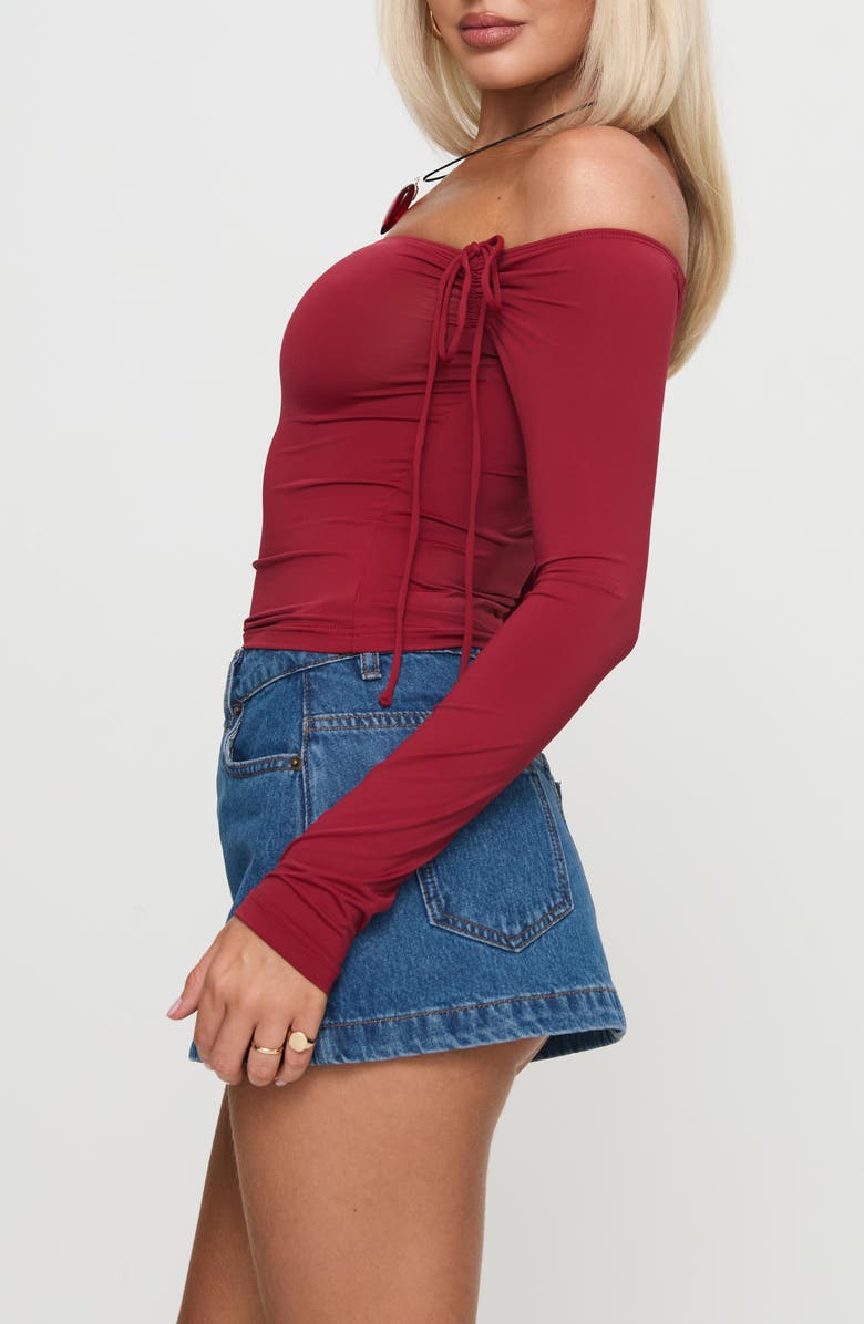 Princess Polly Nicolina Low Rise Denim Miniskirt, Alternate, color, Light Wash