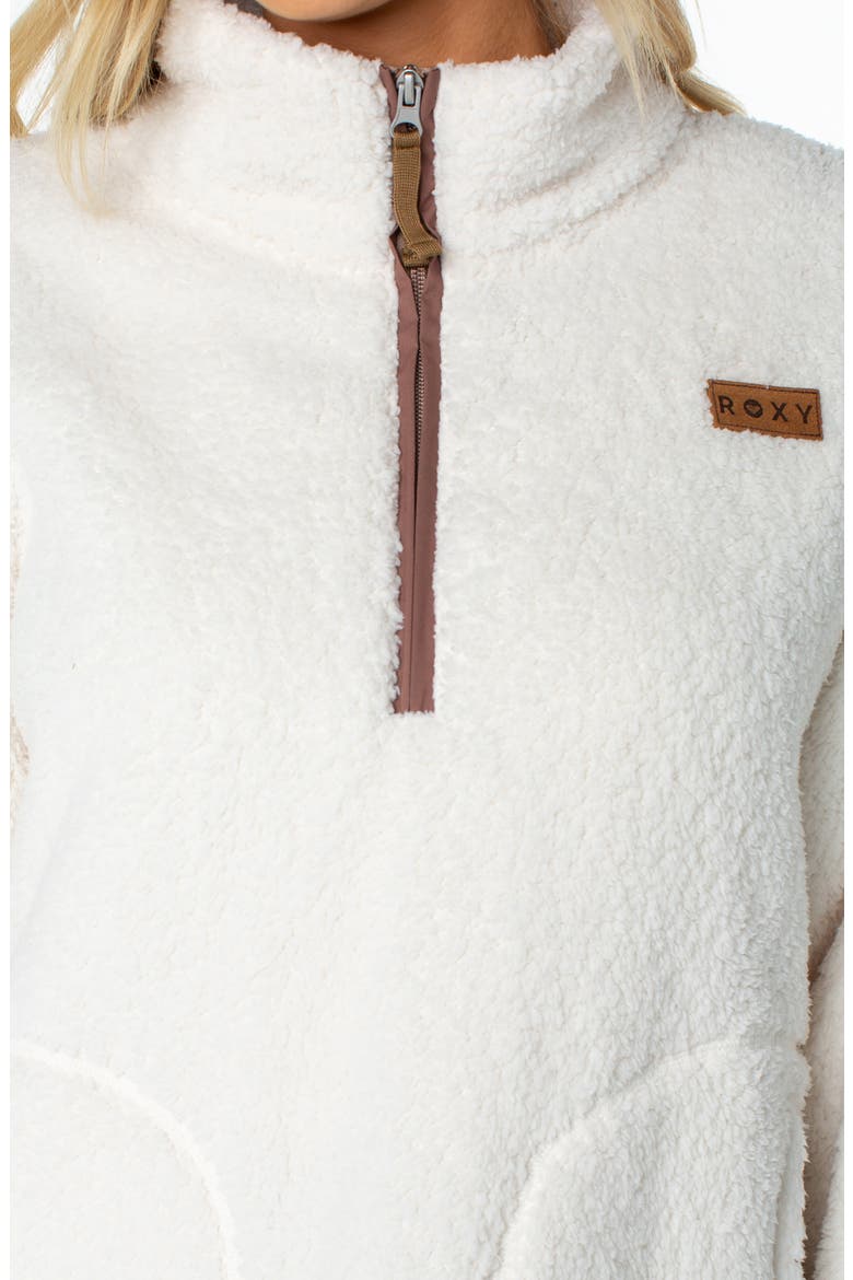 Cozy Day Half Zip Sweater, Alternate, color, PARCHMENT