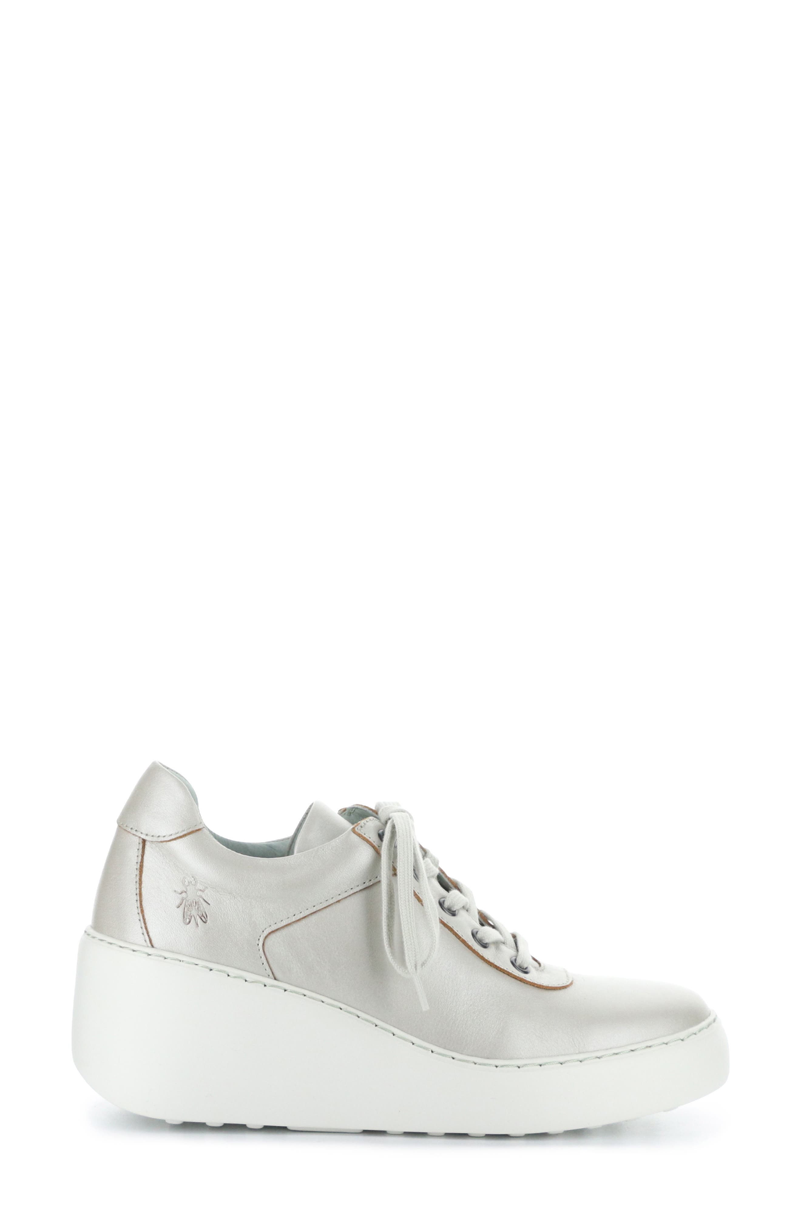 Dipo Wedge Sneaker, Alternate, color, 005 SILVER DUBLIN