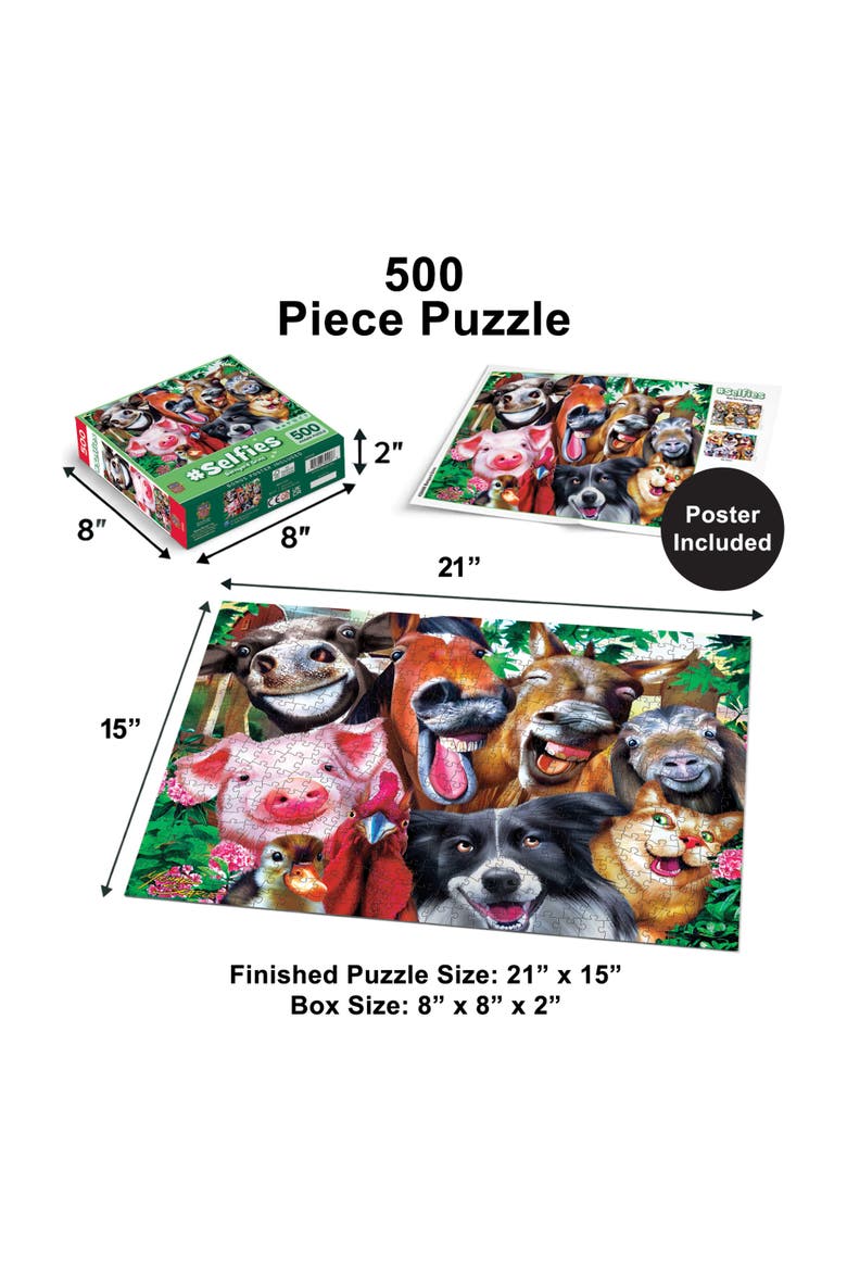 Barnyard Grins 500 Piece Jigsaw Puzzle, Alternate, color, Multicolor