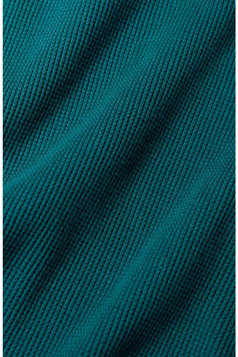 Jackline Waffle Knit Organic Cotton T-Shirt, Alternate, color, KINGFISHER