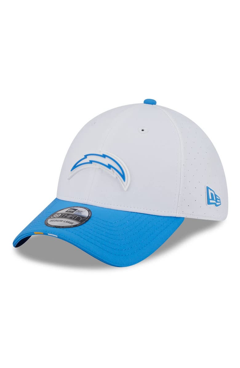 New Era Men's New Era White/Powder Blue Los Angeles Chargers 2025 NFL Training Camp 39THIRTY Flex Hat, Alternate, color, White