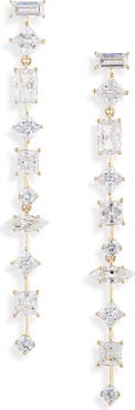Nadri Cubic Zirconia Linear Earrings