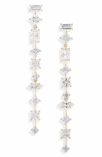Nadri Cubic Zirconia Linear Earrings