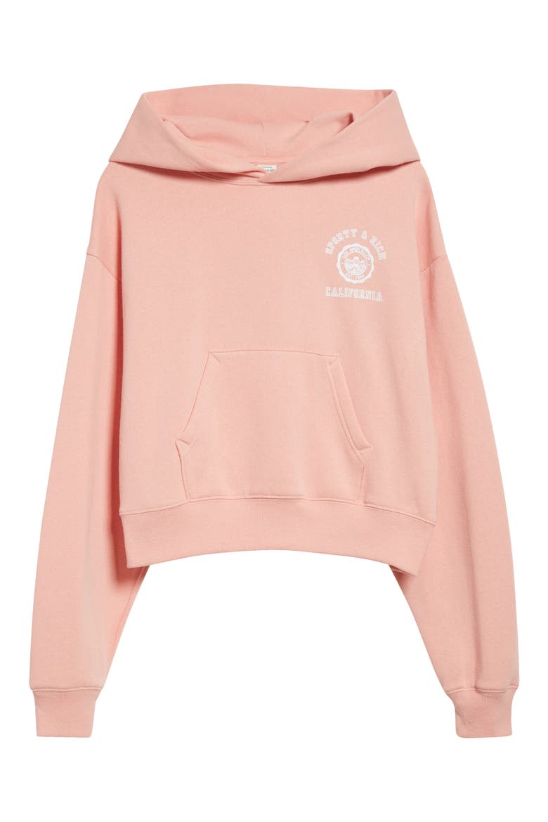California Emblem Cotton Hoodie, Alternate, color, CARNATION
