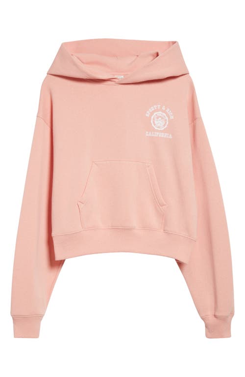 Sporty And Rich Sporty & Rich California Emblem Cotton Hoodie In Pink