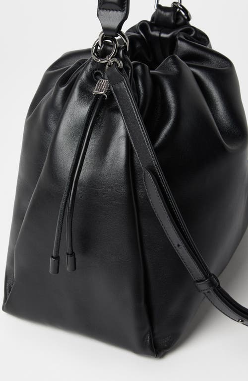 BRUNELLO CUCINELLI BRUNELLO CUCINELLI SOFT LEATHER MELLOW BUCKET BAG