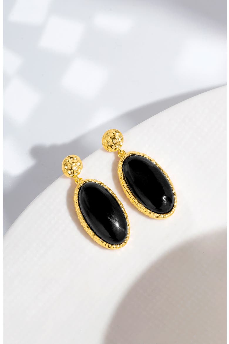 Drop Earrings, Alternate, color, BLACK