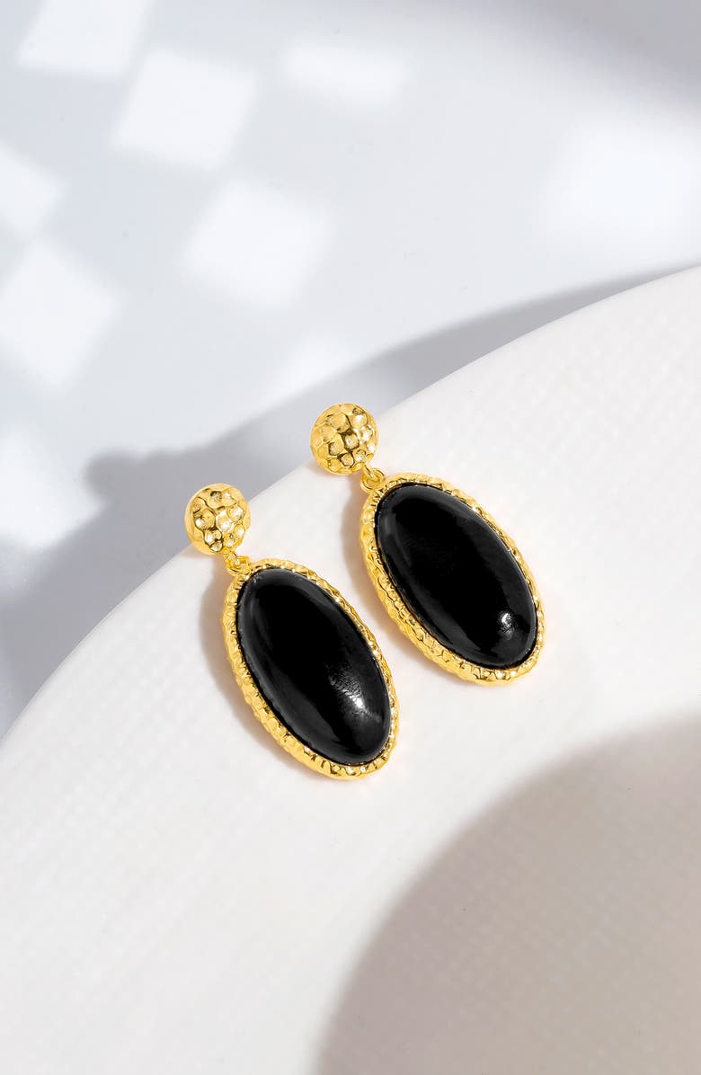 YS GEMS Drop Earrings, Alternate, color, Black