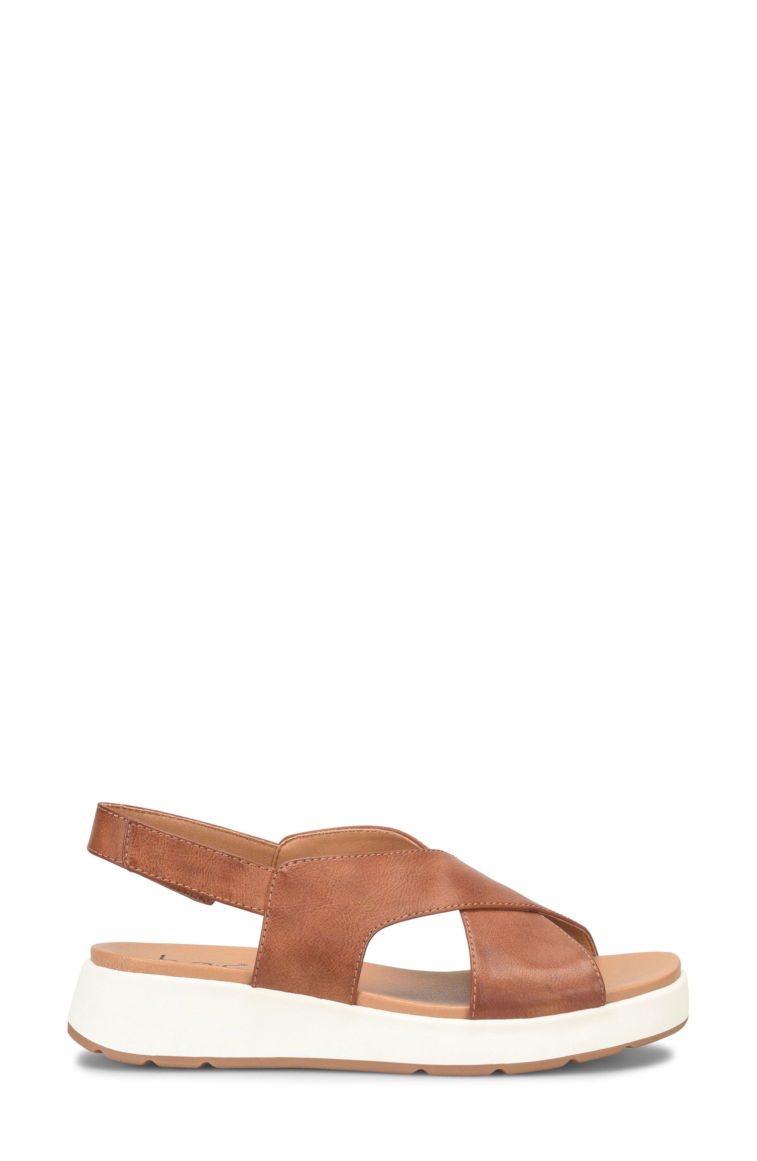 B O C BY BØRN Mattie Crisscross Slingback Sandal, Alternate, color, Dark Tan