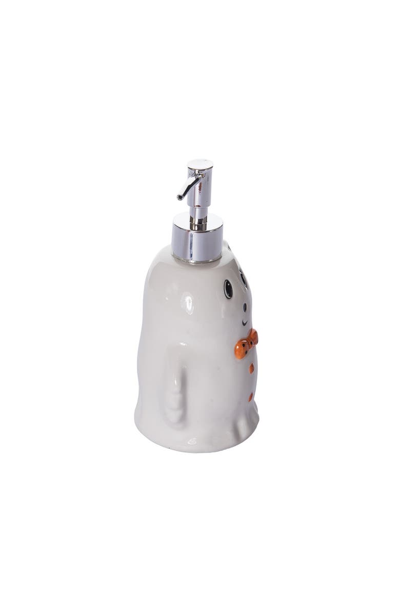 Transpac Dolomite Vintage Ghost Soap Dispenser Ceramic Halloween Decor, Alternate, color, White