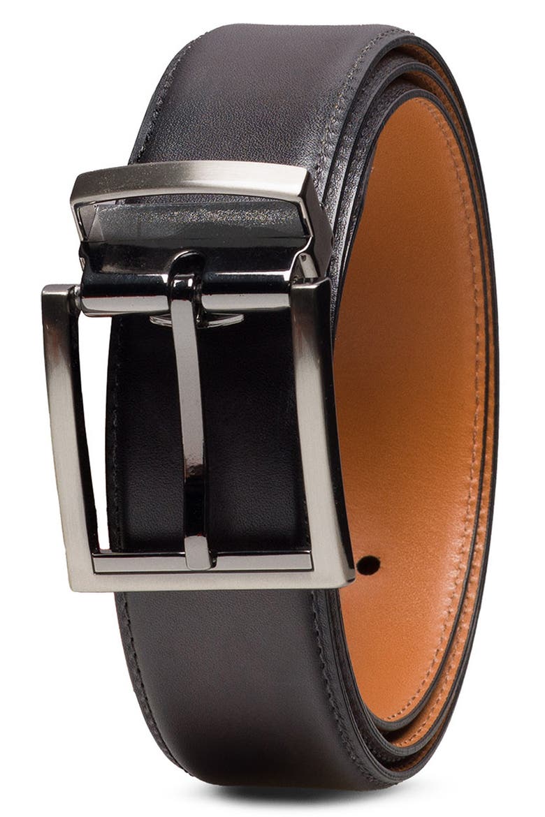 Everett 1901 Leather Belt, Alternate, color, CENIZA