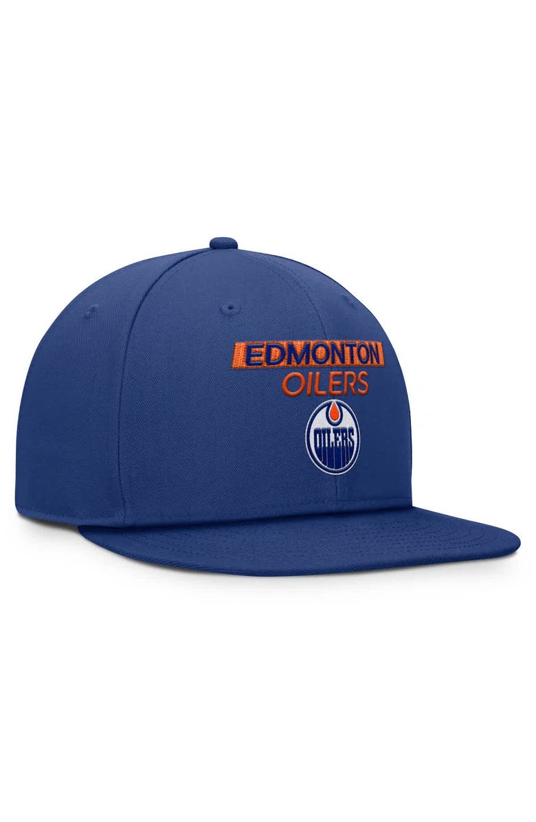 FANATICS Men's Fanatics Blue Edmonton Oilers Authentic Pro Prime Snapback Hat, Alternate, color, Royal
