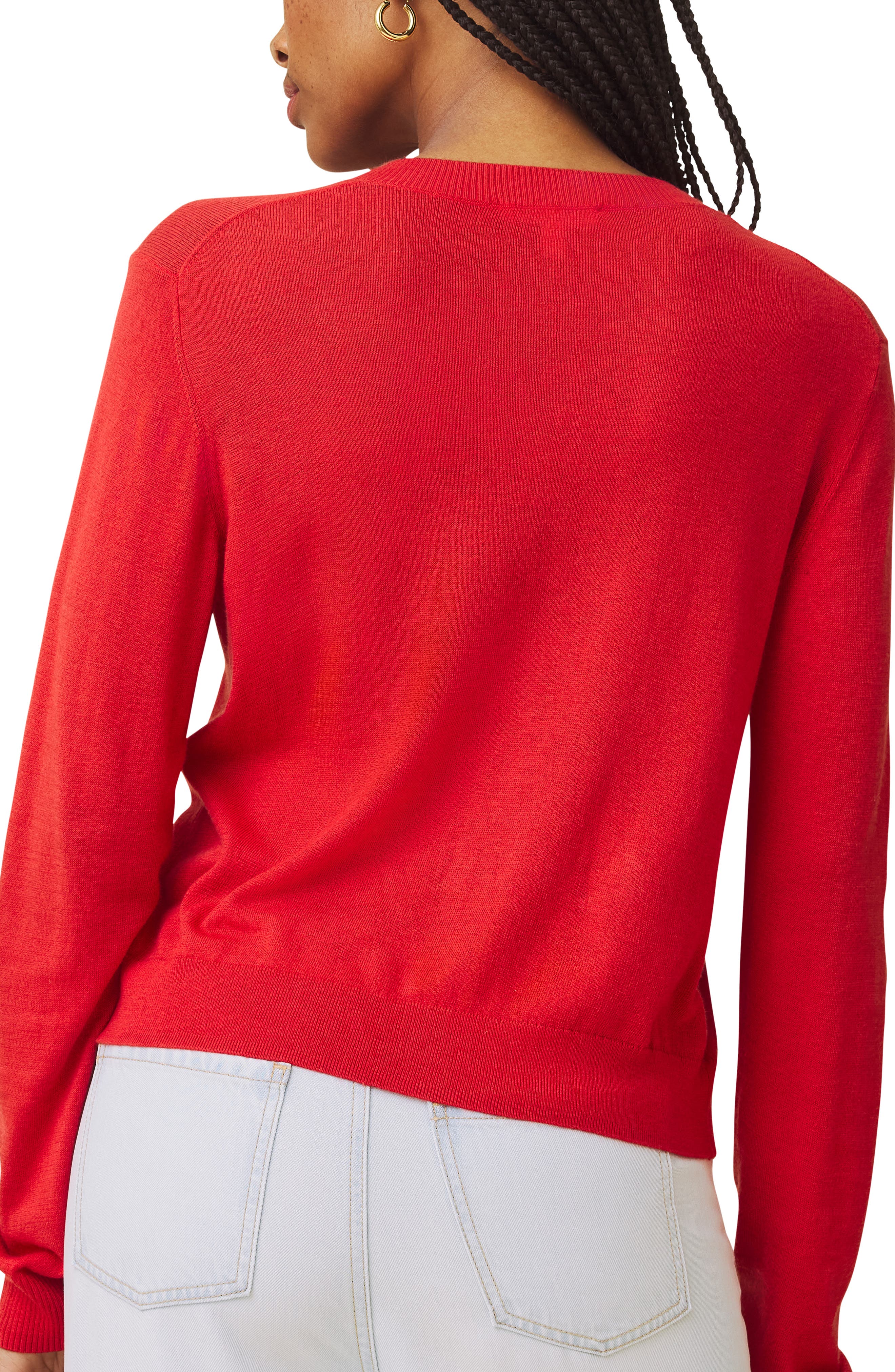 Erica Crewneck Button Front Cardigan - image 4