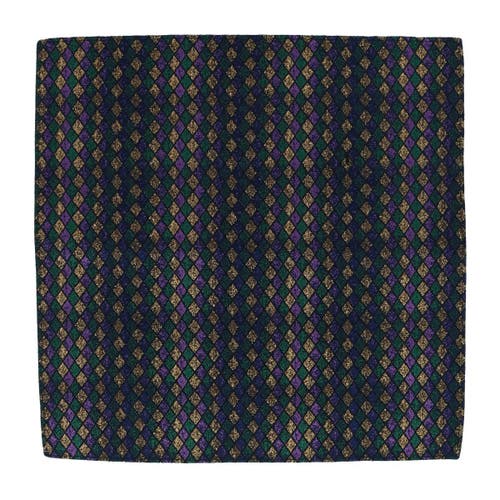 Trafalgar Carnival Diamond Multi-colored Novelty Silk Pocket Square In Multiple