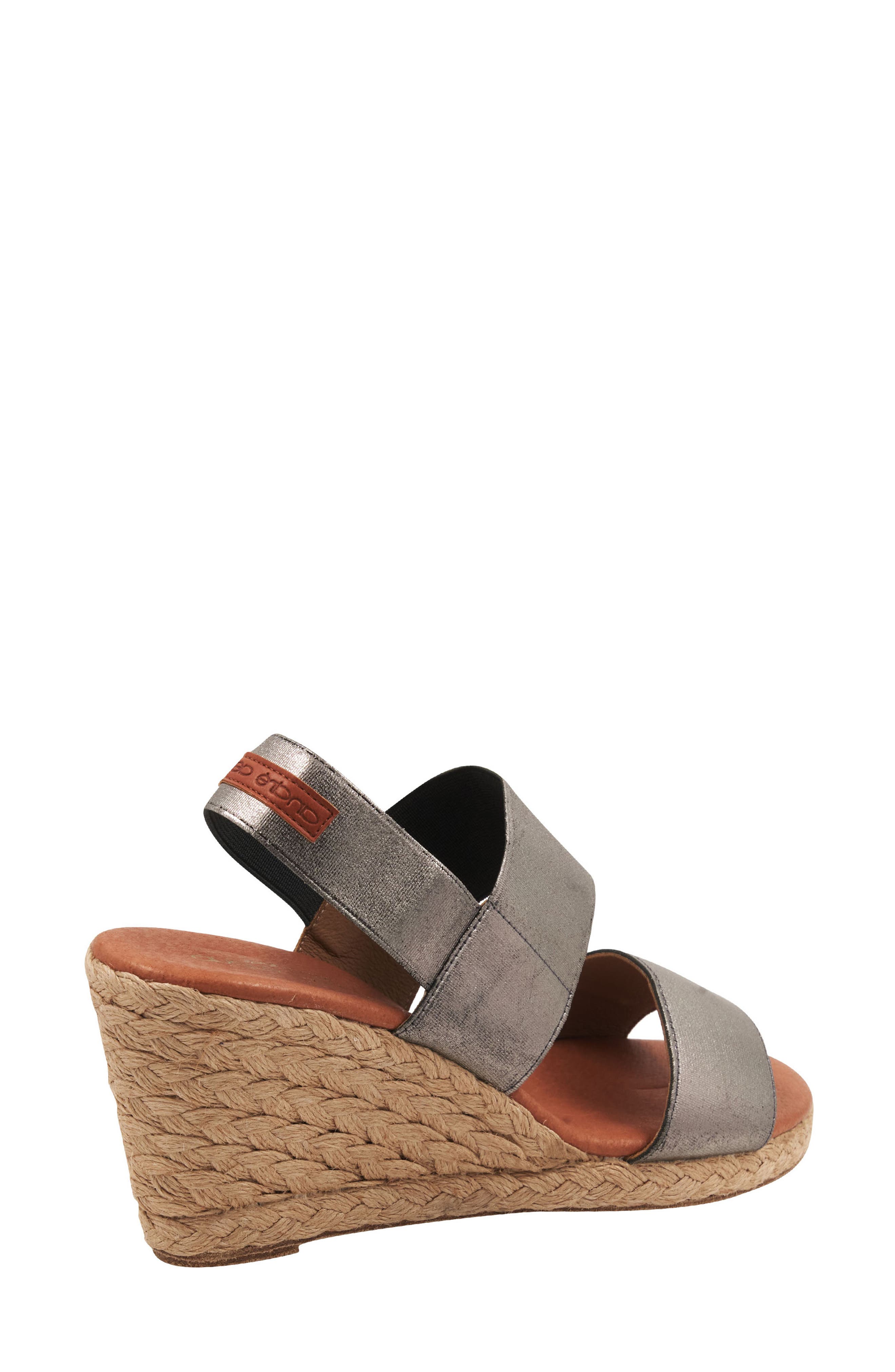 Allison Espadrille Wedge Sandal, Alternate, color, METALLIC TAUPE