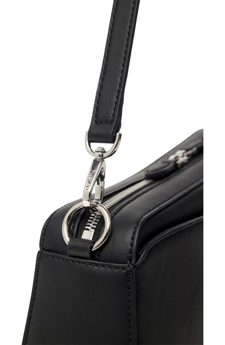 Oryany Mini Canna Leather Shoulder Bag, Alternate, color, Black