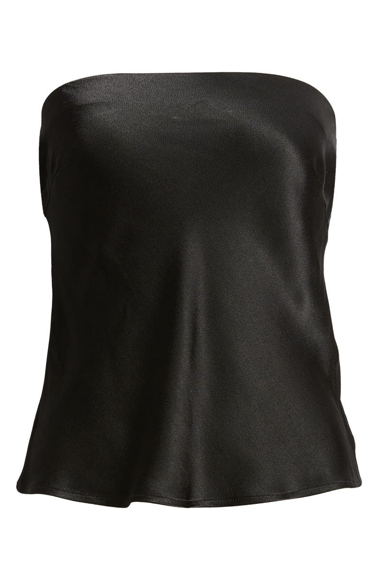 Sophie Rue Riviera Strapless Satin Top, Alternate, color, 