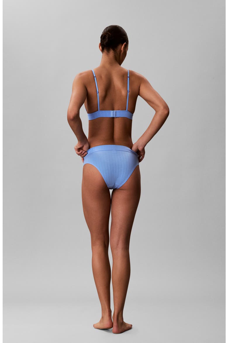 Heritage Classic Cotton Rib Bikini, Alternate, color, BLUE DESCENT