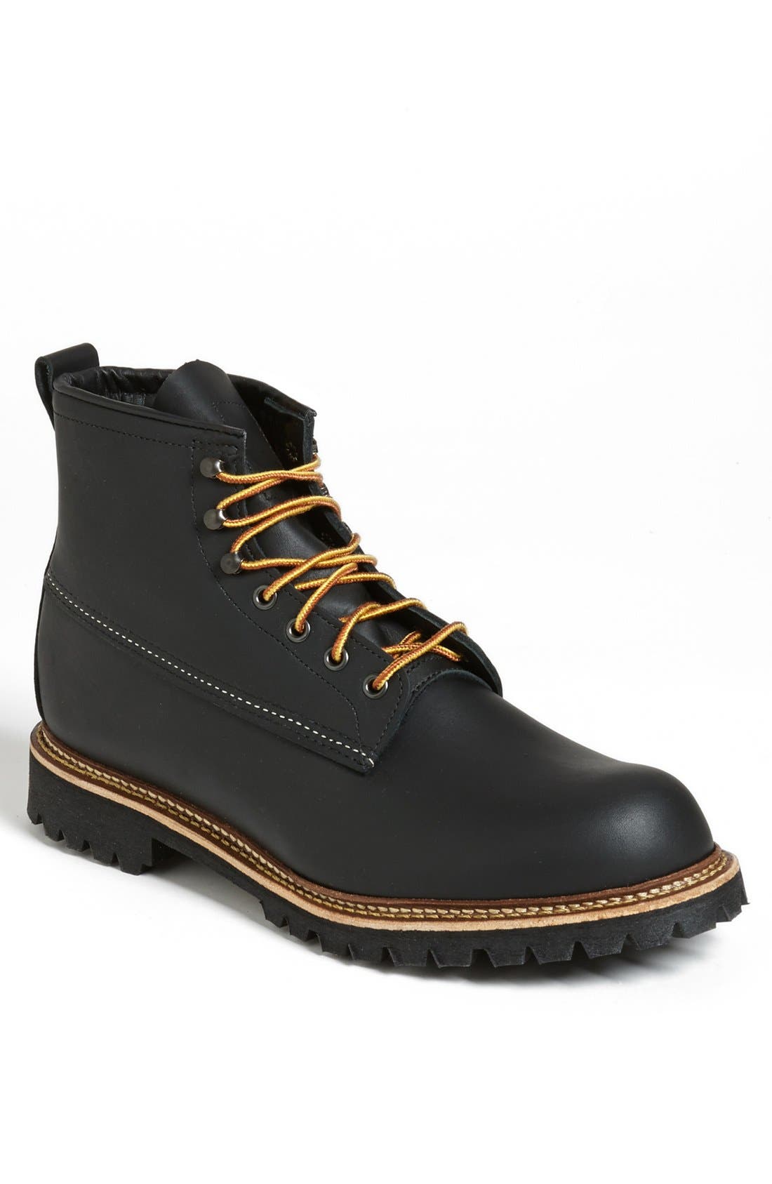 'Ice Cutter' Round Toe Boot, Main, color, BLACK OTTER- 2930