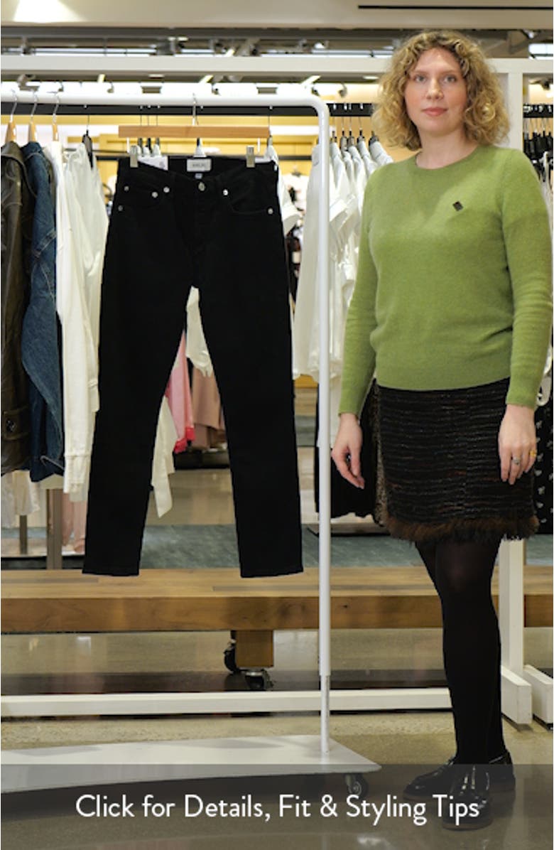 Cocktail Mid Rise Ankle Slim Straight Leg Jeans, sales video thumbnail