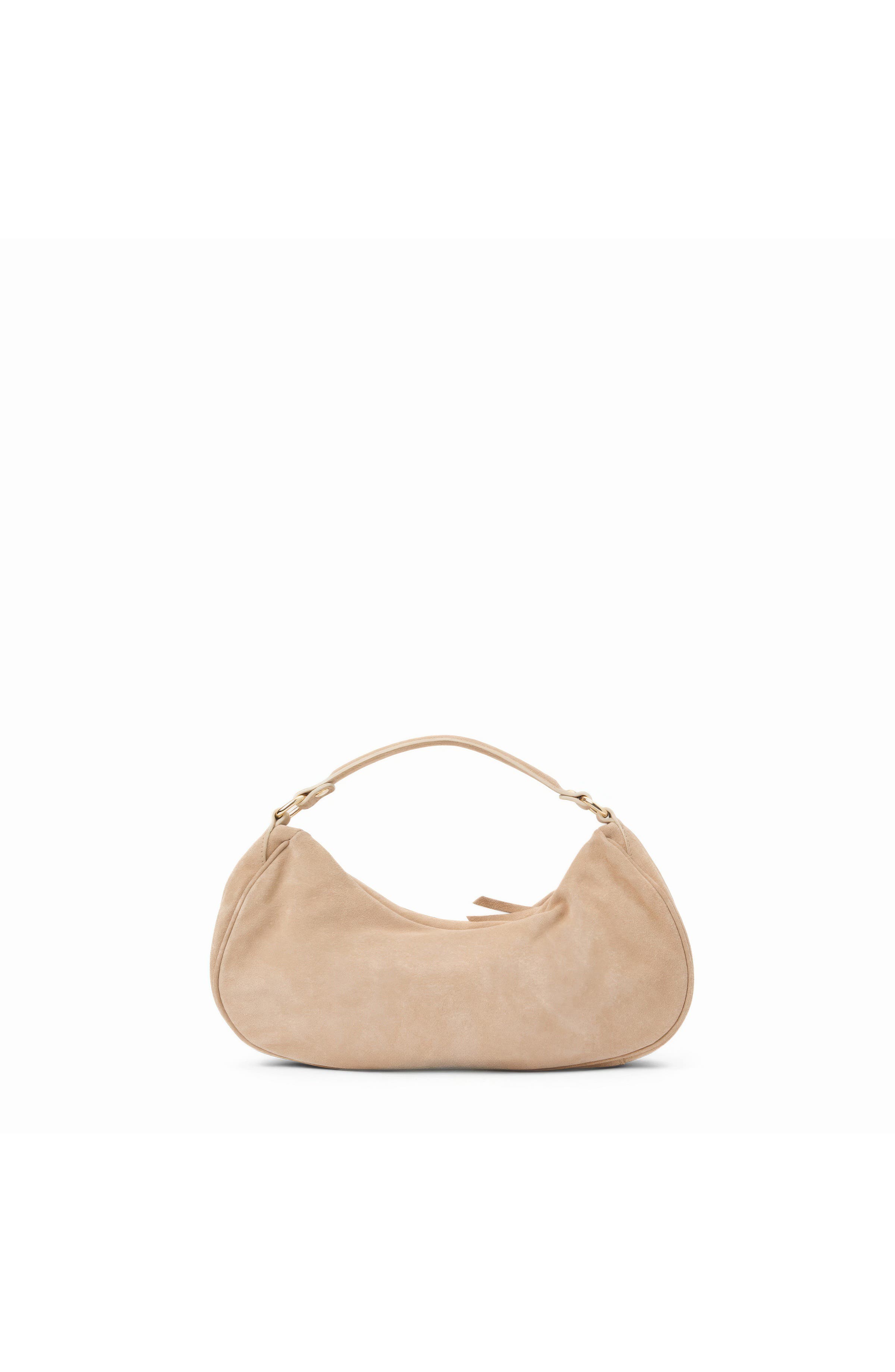 Luna Crescent Bag, Alternate, color, SAND SUEDE