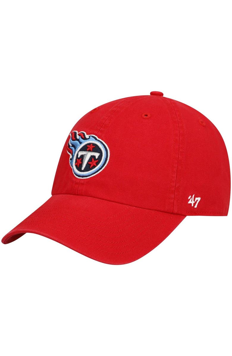 '47 Men's '47 Red Tennessee Titans Clean Up Alternate Adjustable Hat, Main, color, Red