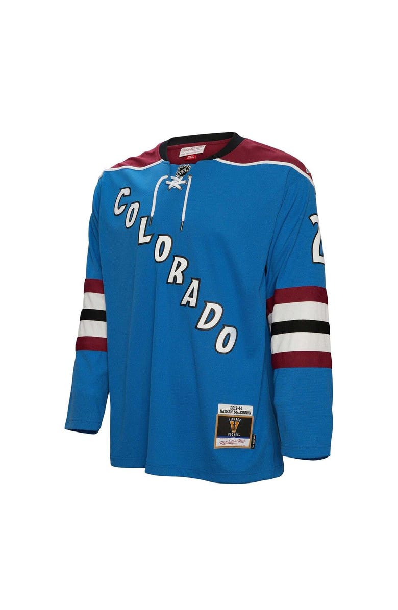 Mitchell & Ness Men's Mitchell & Ness Nathan MacKinnon Blue Colorado Avalanche  2013/14 Blue Line Player Jersey, Alternate, color, 